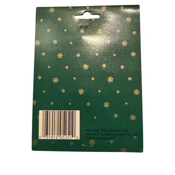 Lot of 6 Vintage Mini Tree Ornaments Metal Music Banner Gold Musical Staff New - Picture 4 of 5